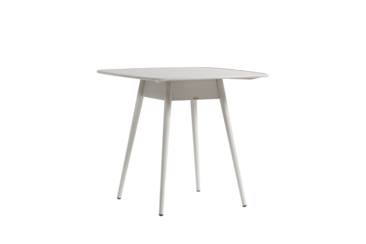 Coconut Grove Alinea 39" Square Counter Table with Umbrella Hole - Whitewash