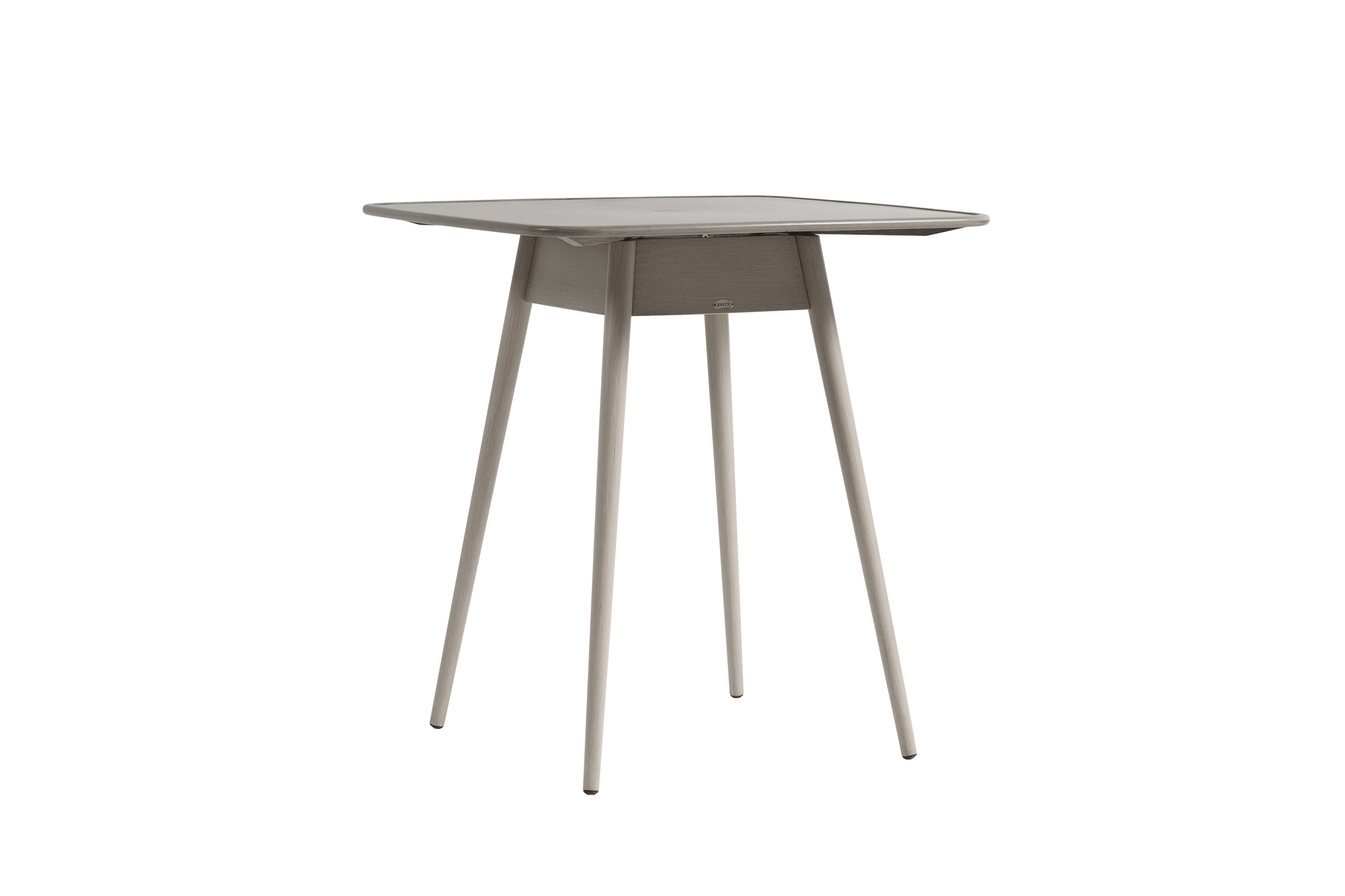 Coconut Grove Alinea 39" Square Bar Table with Umbrella Hole - Pearl