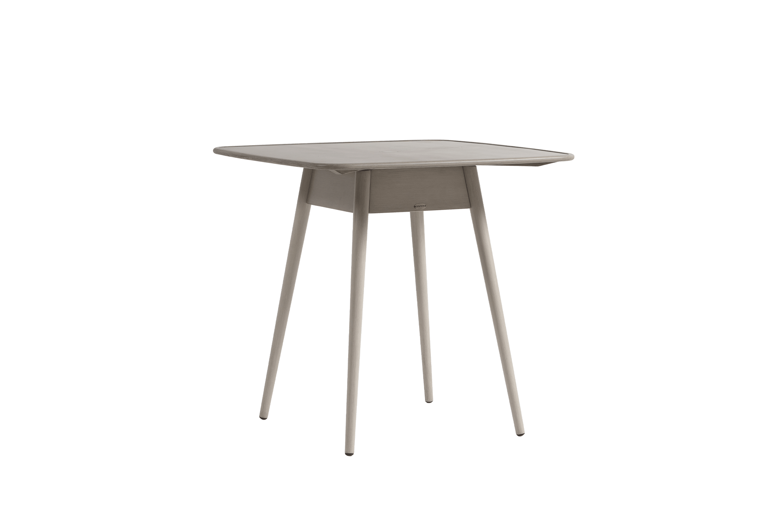 Coconut Grove Alinea 39" Square Counter Table with Umbrella Hole - Pearl