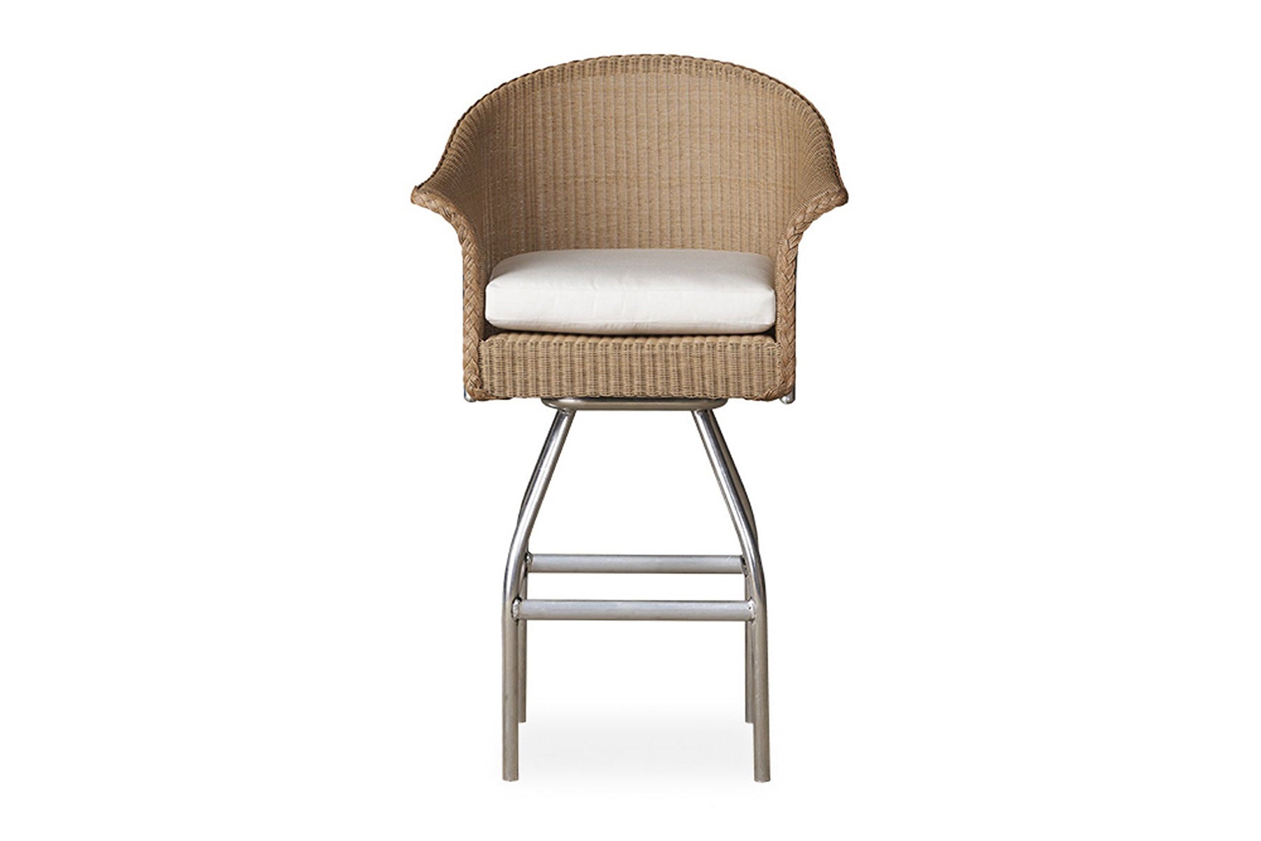 Lloyd Flanders All Seasons Swivel Bar Stool with Cushion