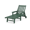 Vineyard Chaise with Arms and Wheels