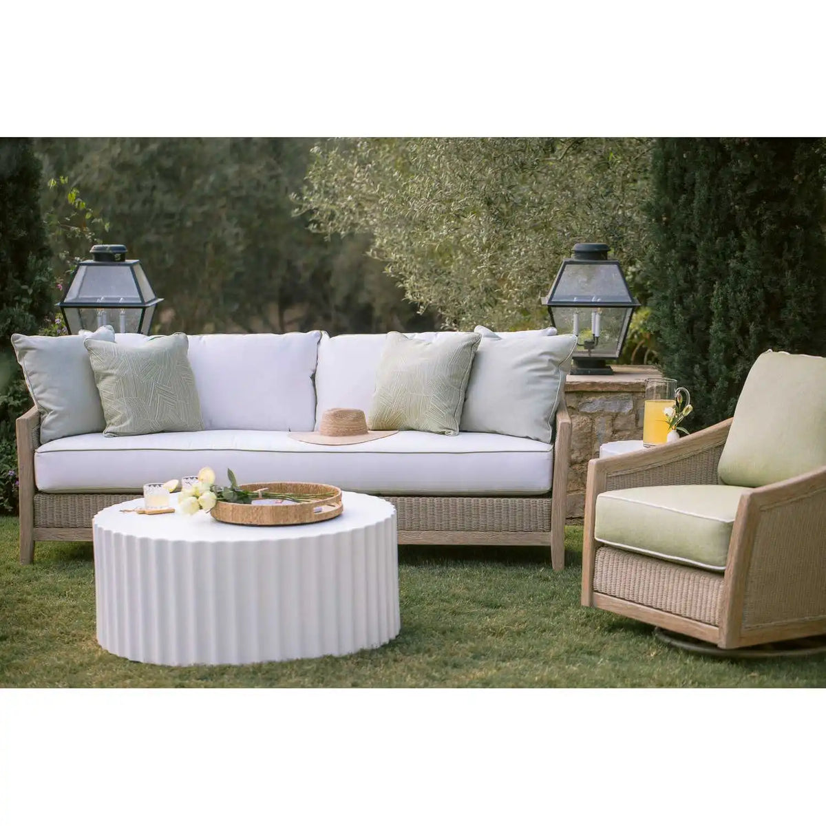 Athena 41" Round Coffee Table SW6203-ACT by Sunset West 3