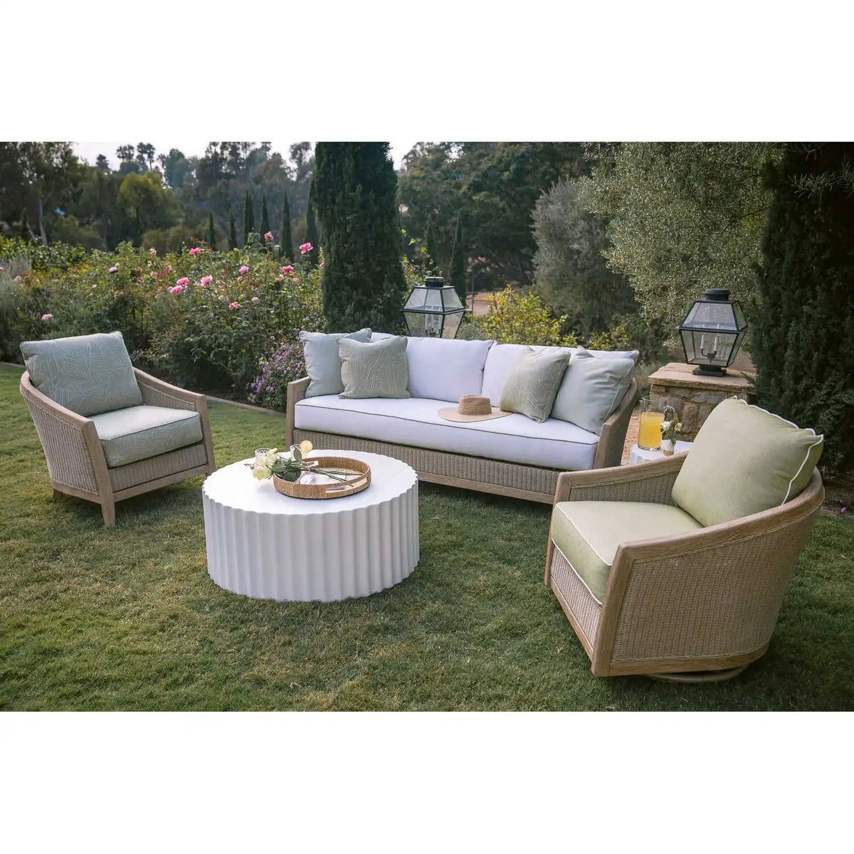 Athena 41" Round Coffee Table SW6203-ACT by Sunset West 4