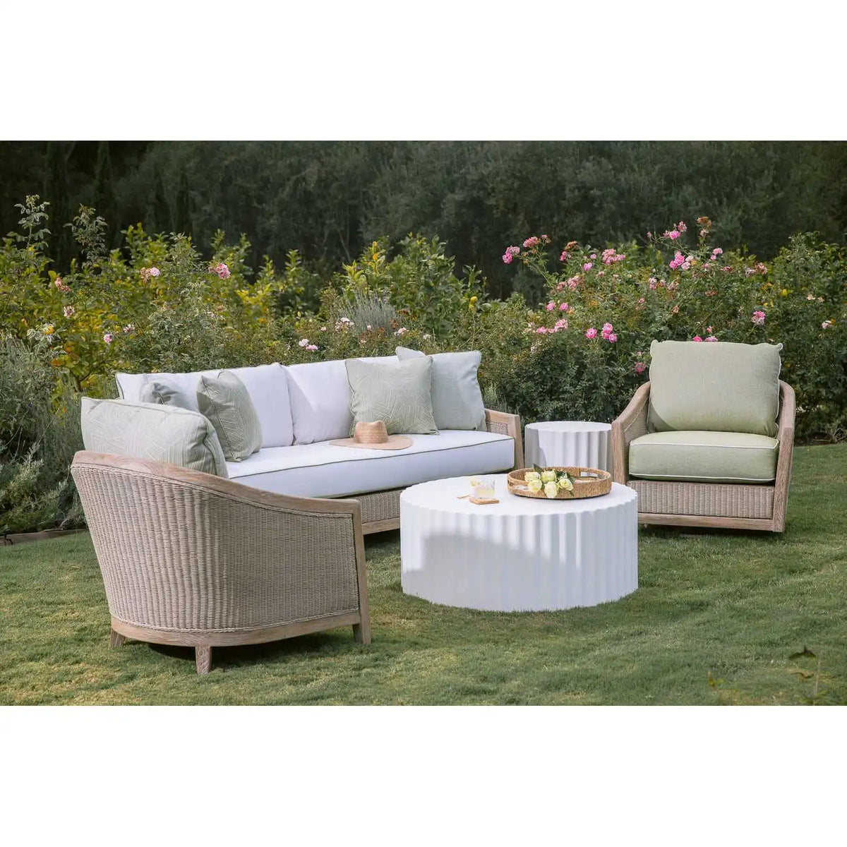 Athena 41" Round Coffee Table SW6203-ACT by Sunset West 5