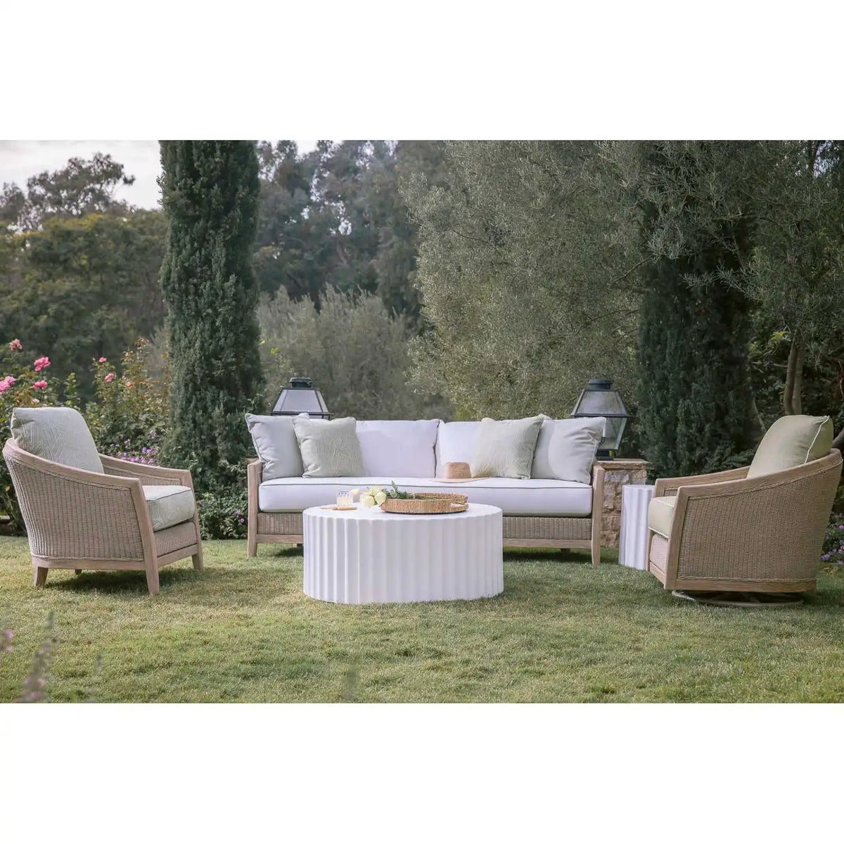 Athena 41" Round Coffee Table SW6203-ACT by Sunset West 6