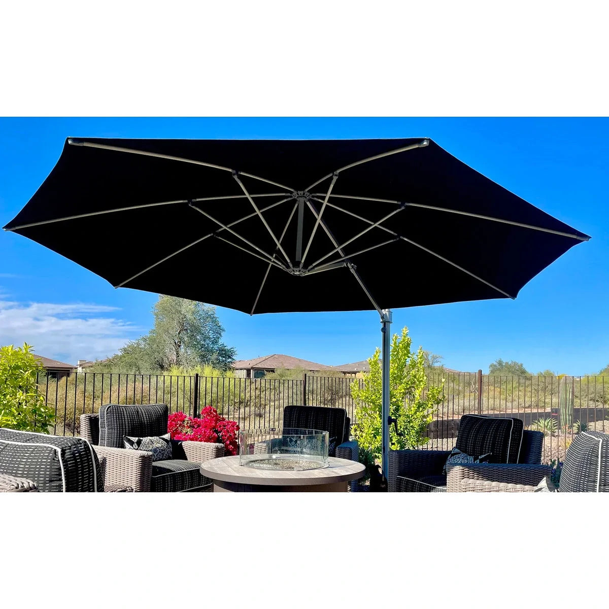 Aurora 11' Octagon Cantilever Umbrella 2
