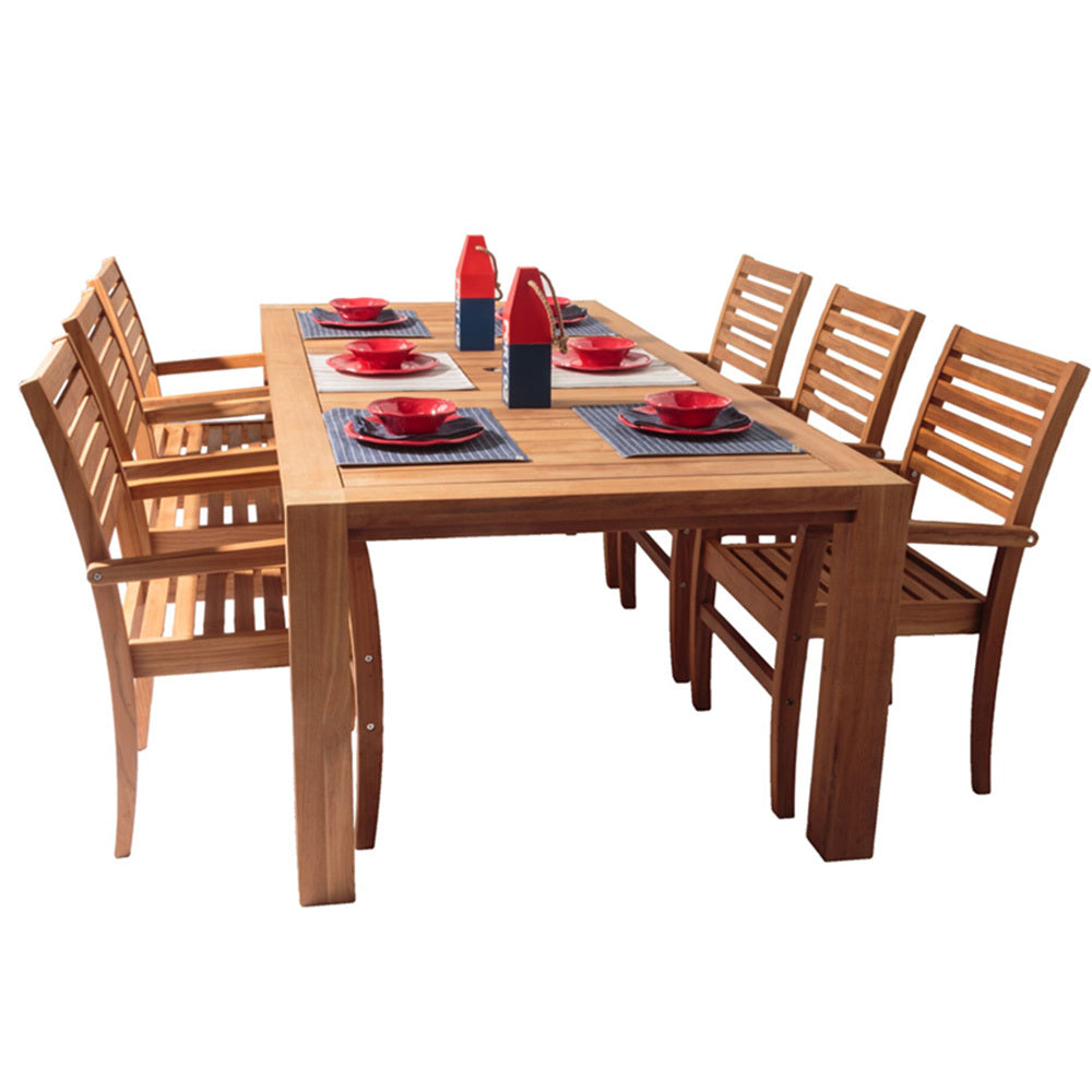 Royal Teak Avant Stackable Dining Arm Chair