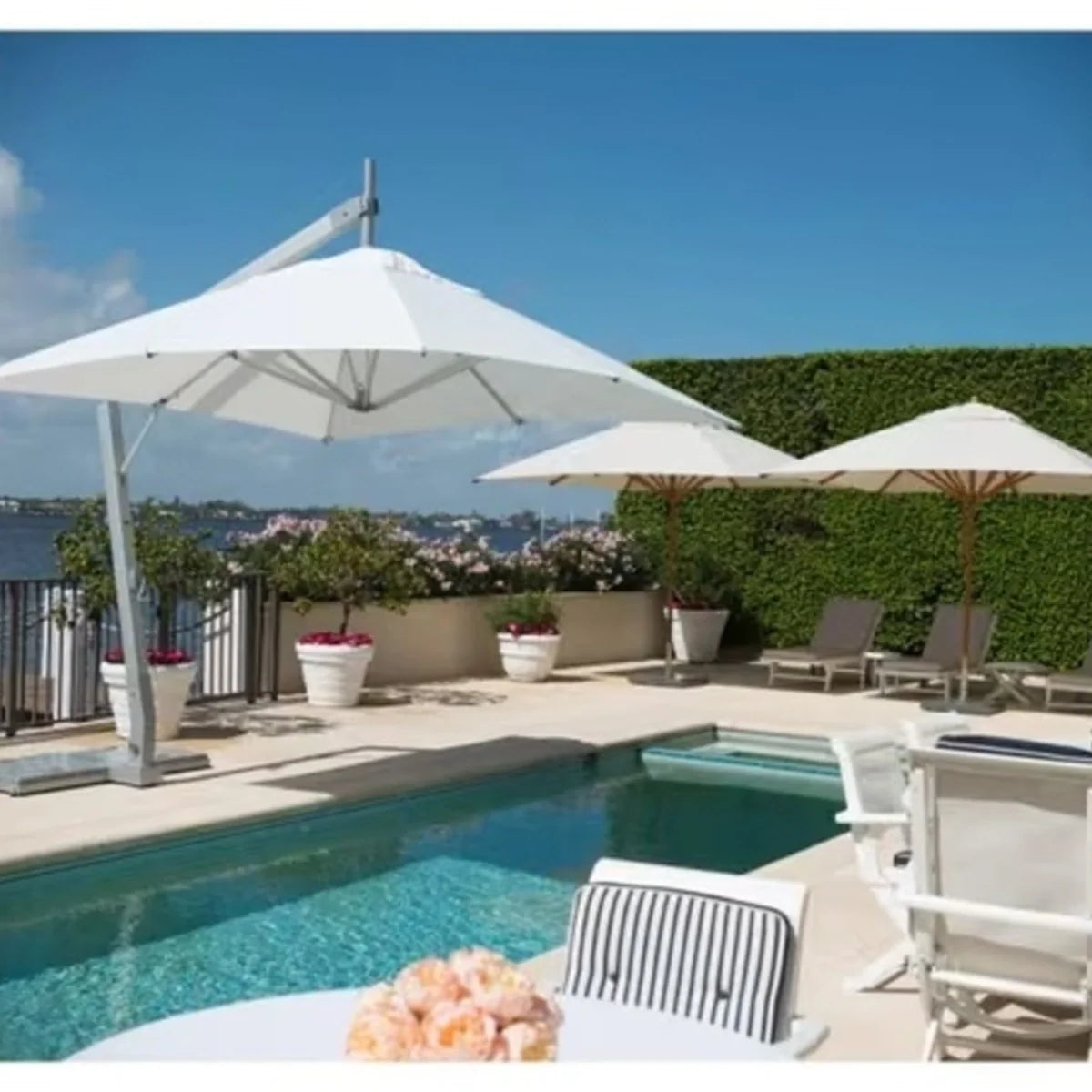 Hurricane 10' x 13' Rectangular Aluminum Cantilever Umbrella 8