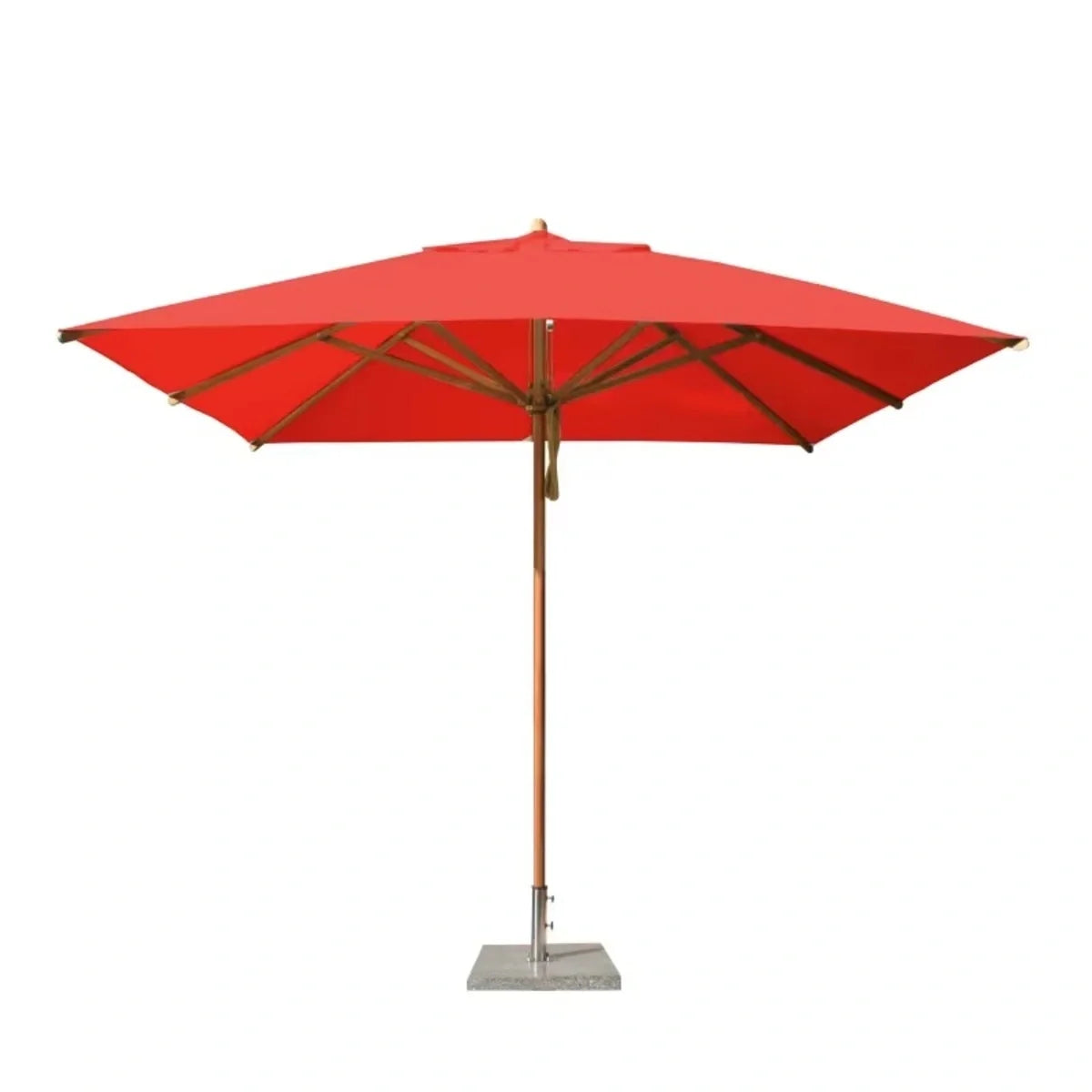 Levante 7' Square Bamboo Market Umbrella 11