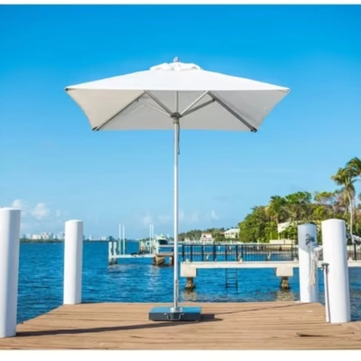 Santa Ana 6.5' Square Aluminum Market Umbrella 13