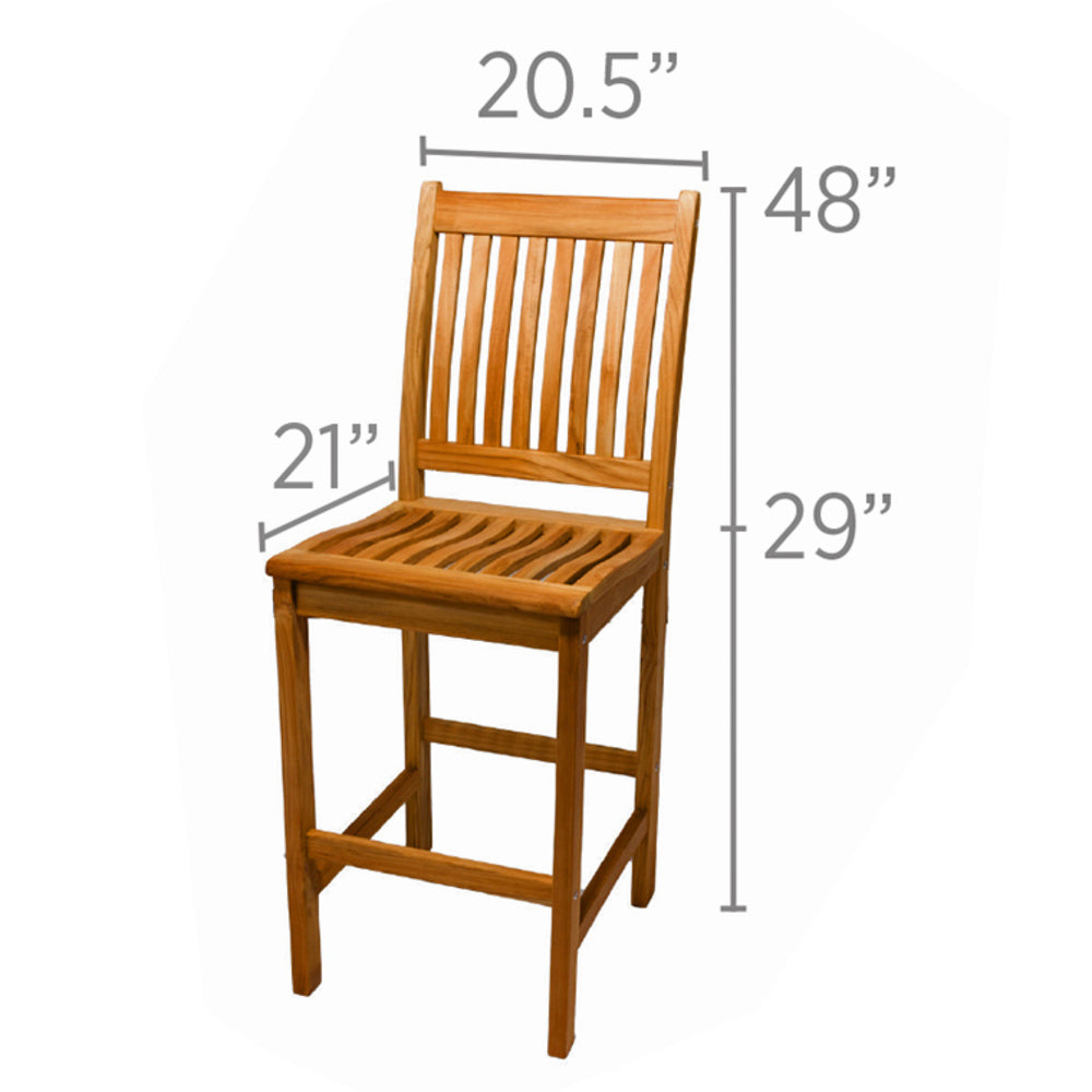 Royal Teak Bar Side Chair