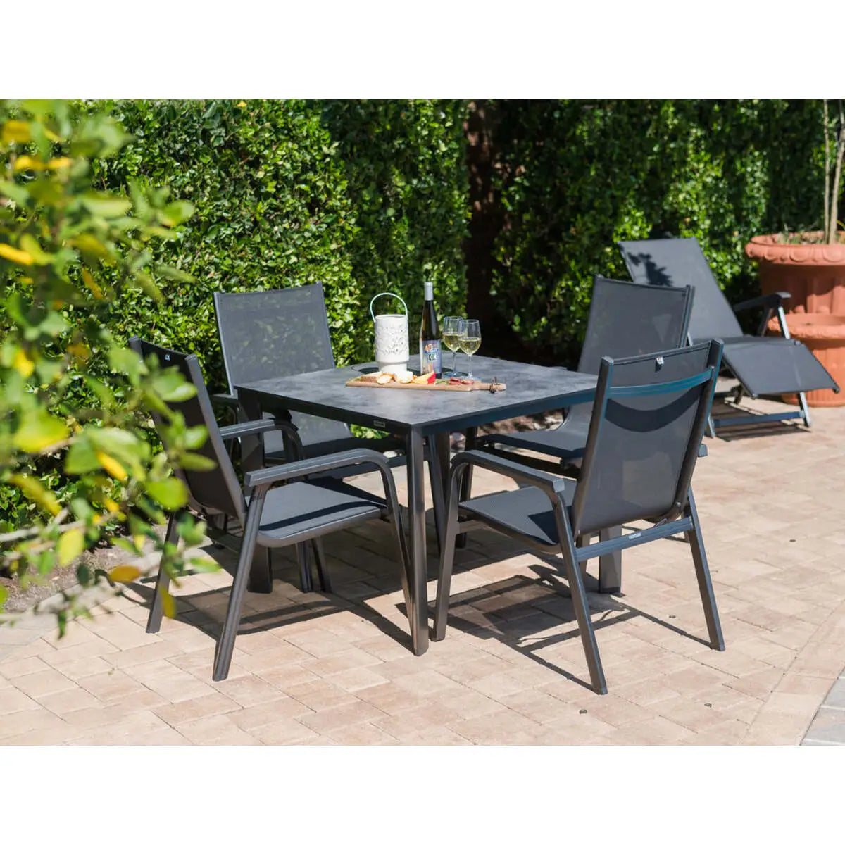 Basic Plus Stackable Arm Chair - Set Of 4