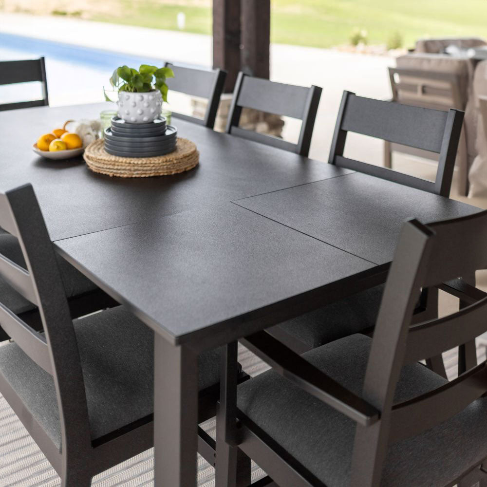 Berkley Rectangular Expandable Dining Table 42"x72" Hammered Finish