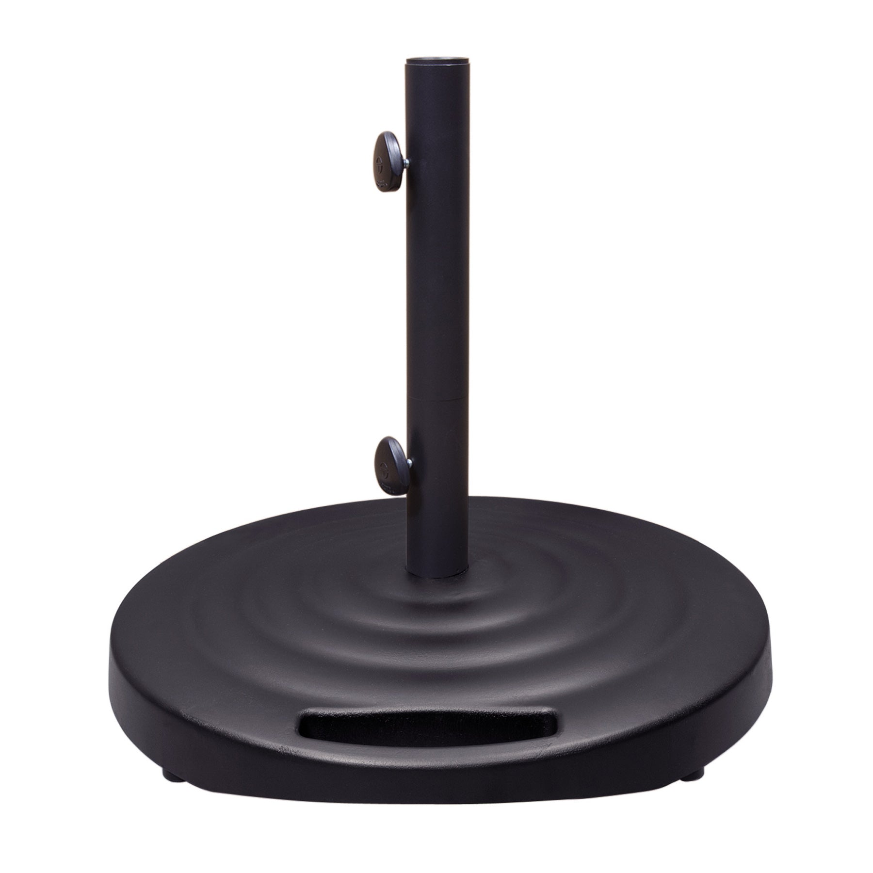100 lb. Round Monaco Market Umbrella Base with Wheels BKM100 by Treasure Garden