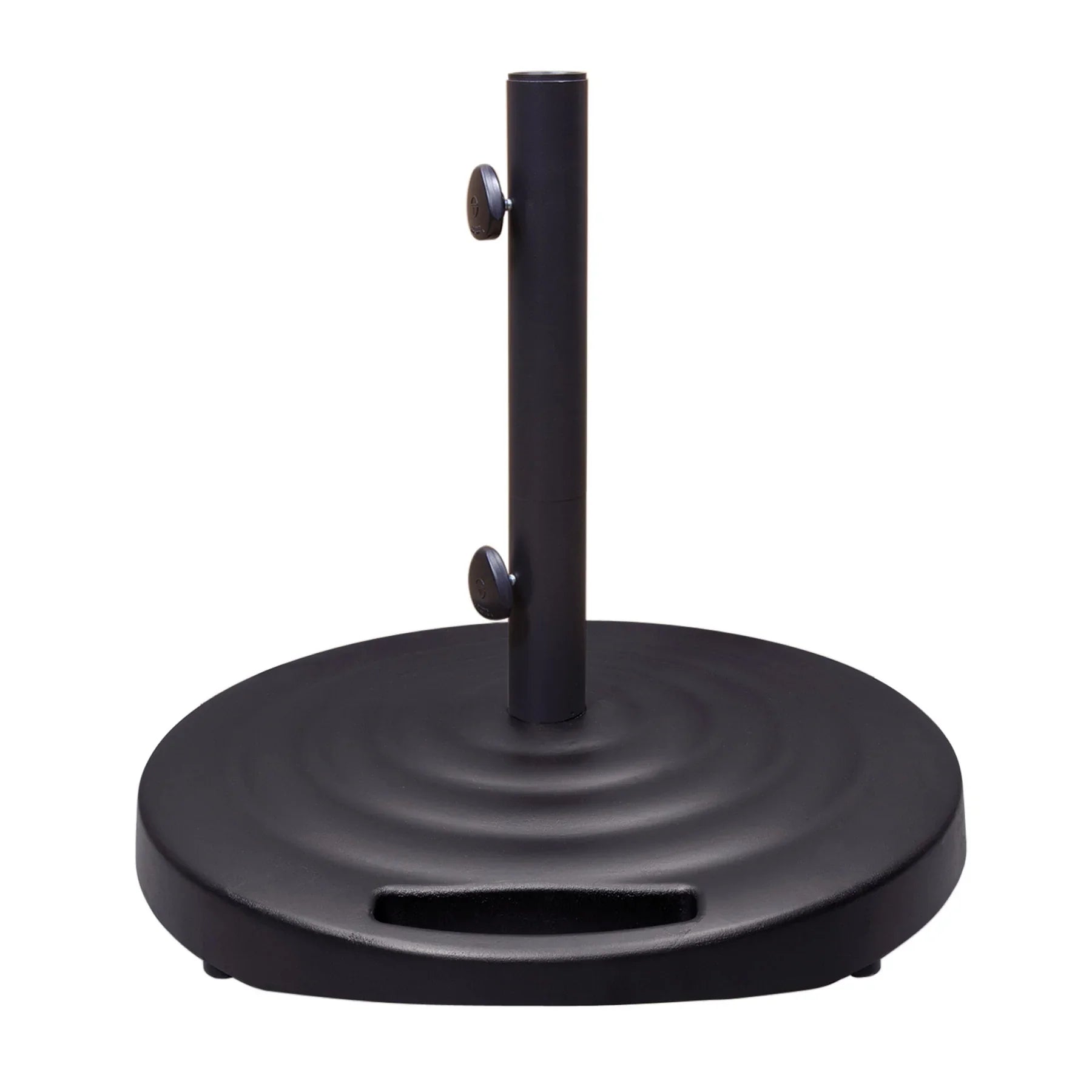 100 lb. Round Monaco Market Umbrella Base with Wheels BKM100 by Treasure Garden