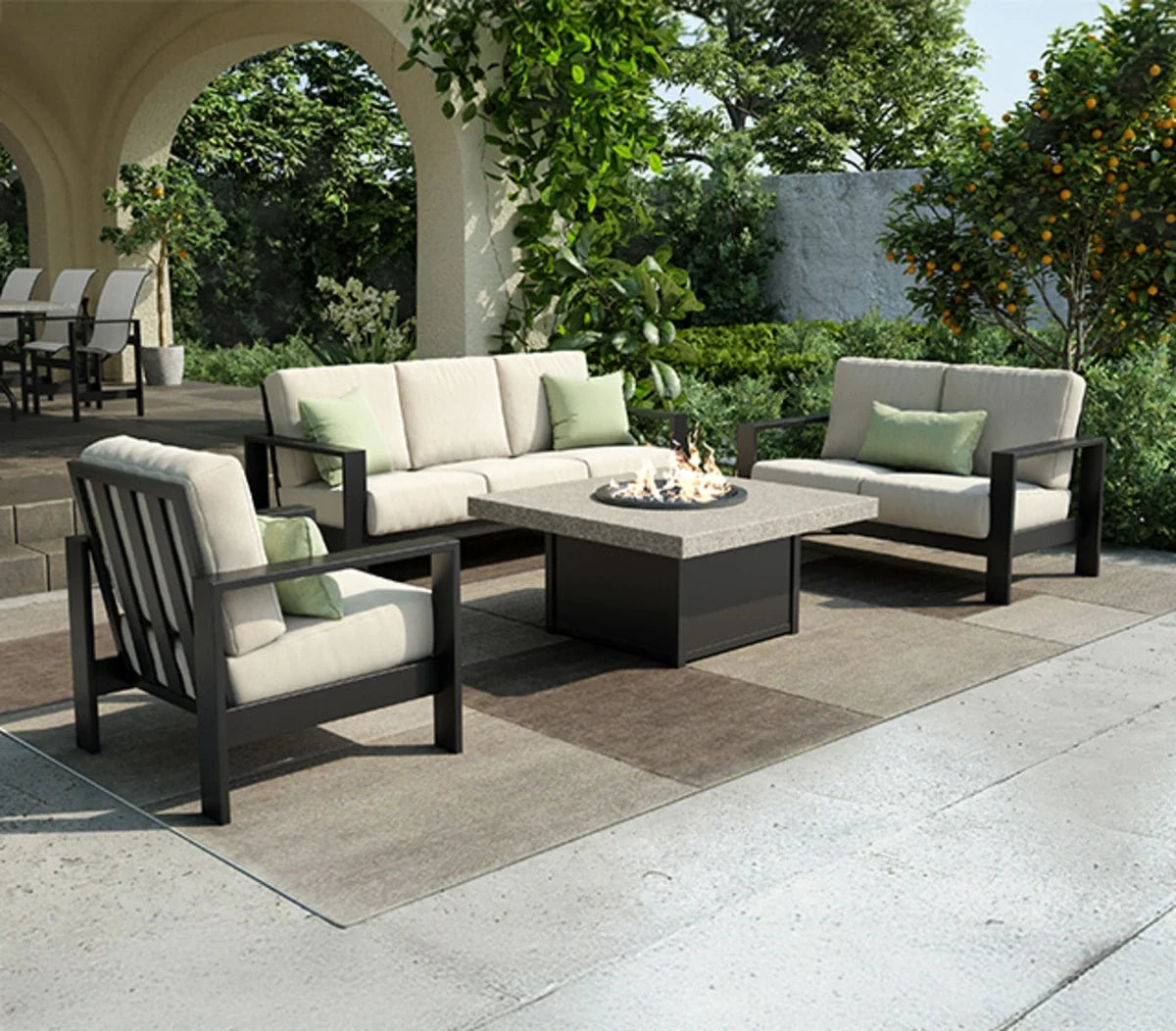 Blair Cushion Aluminum Loveseat 8442A