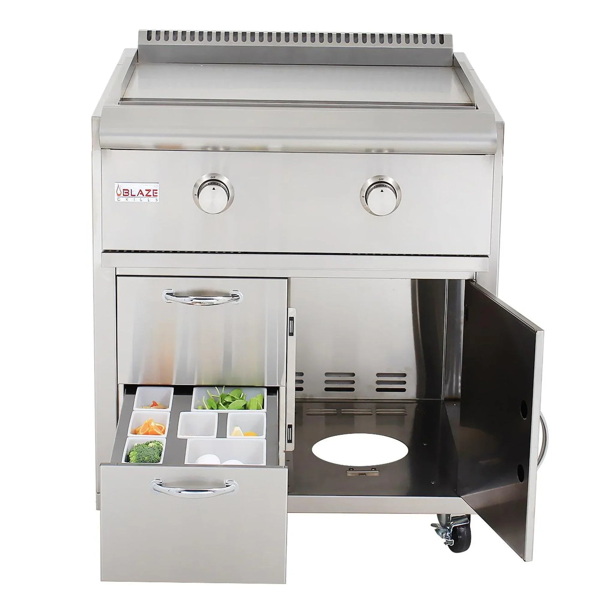 Stainless Steel Griddle Cart
