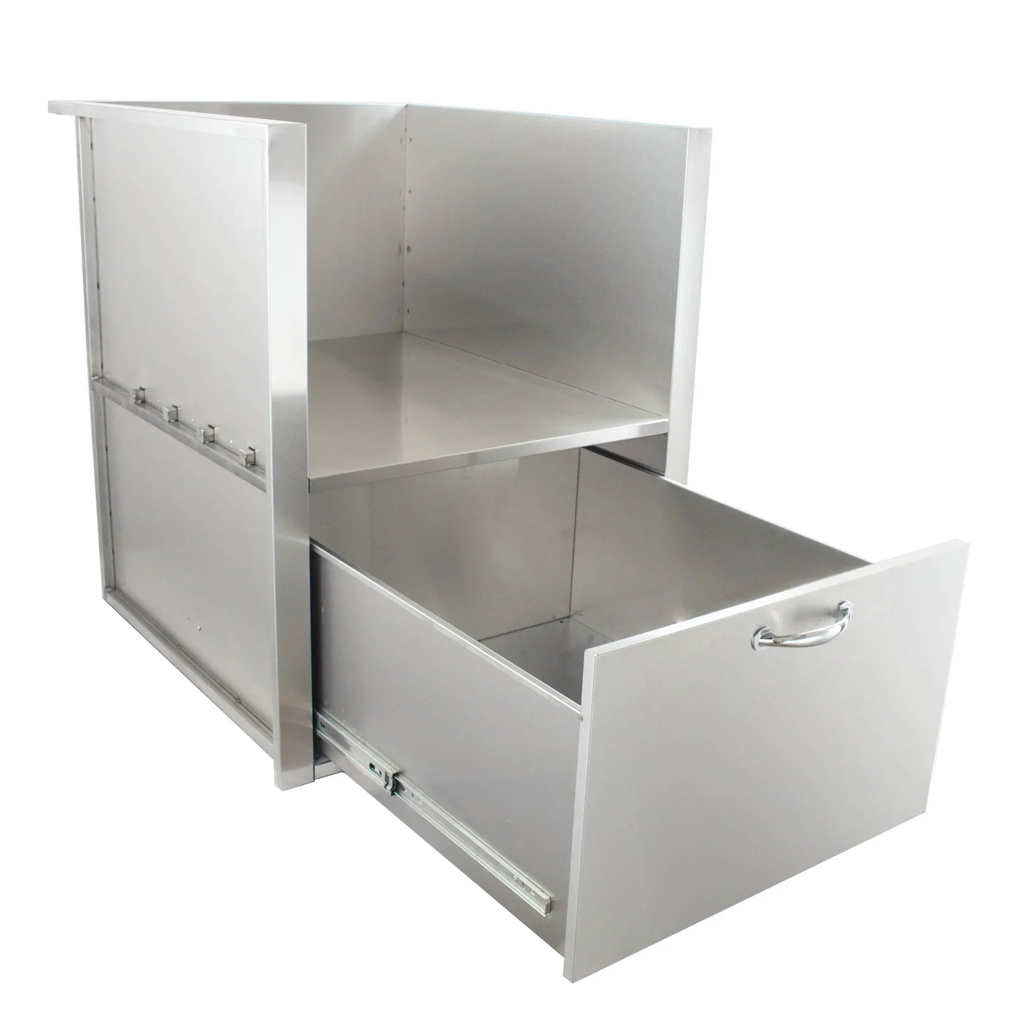 Stainless Steel Kamado Sleeve with Drawer