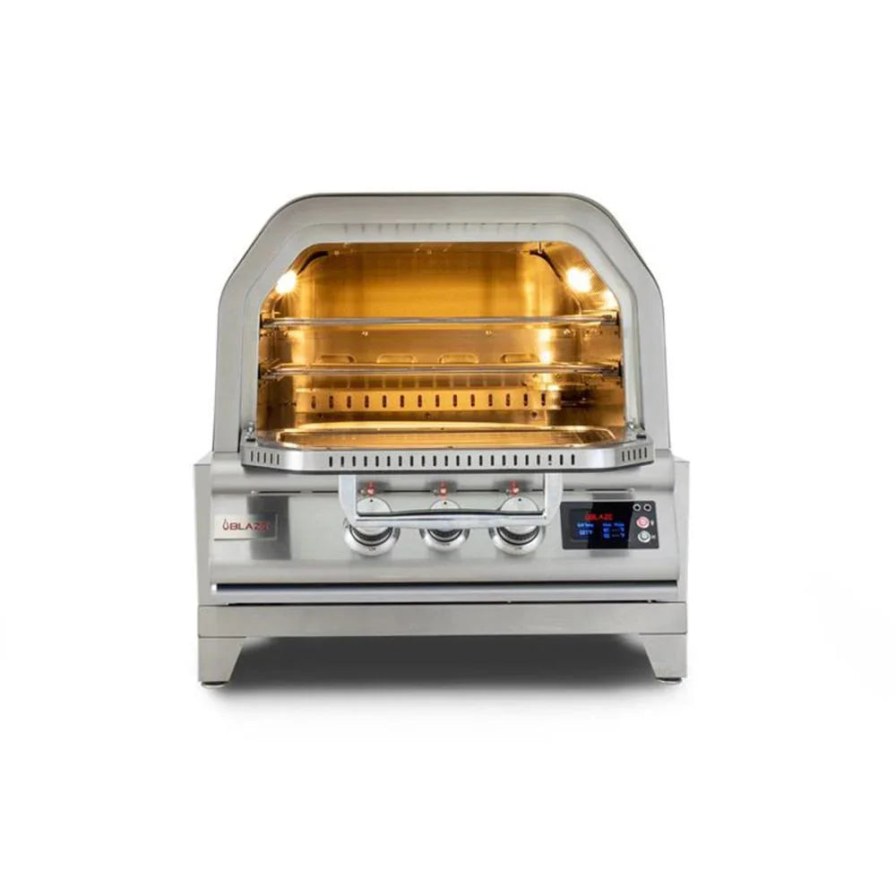 26" Stainless Steel Built-In Gas Outdoor Pizza Oven