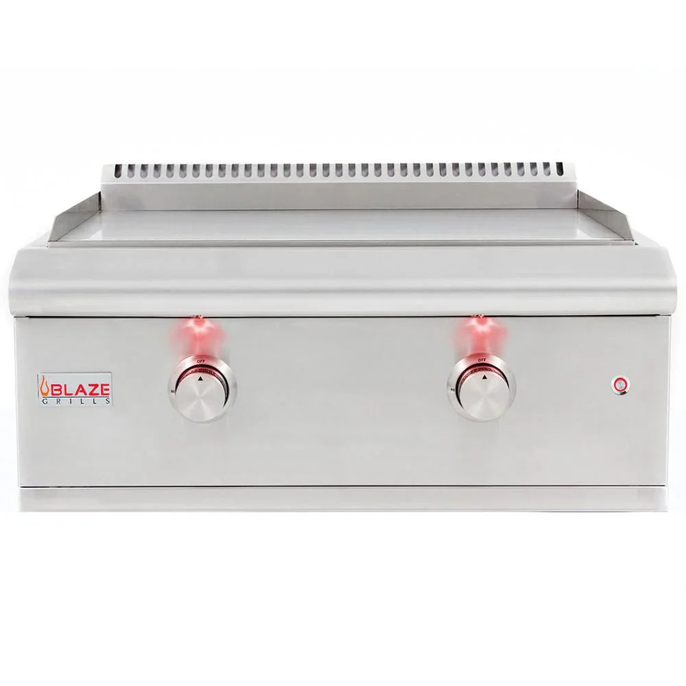 Premium LTE 30" Stainless Steel Built-In Gas Griddle