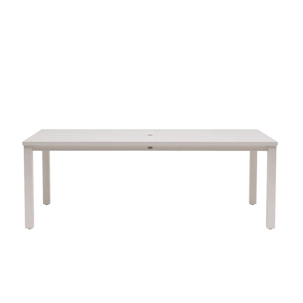 Budapest Sunbury 84" x 44" Rectangular Dining Table with Umbrella Hole