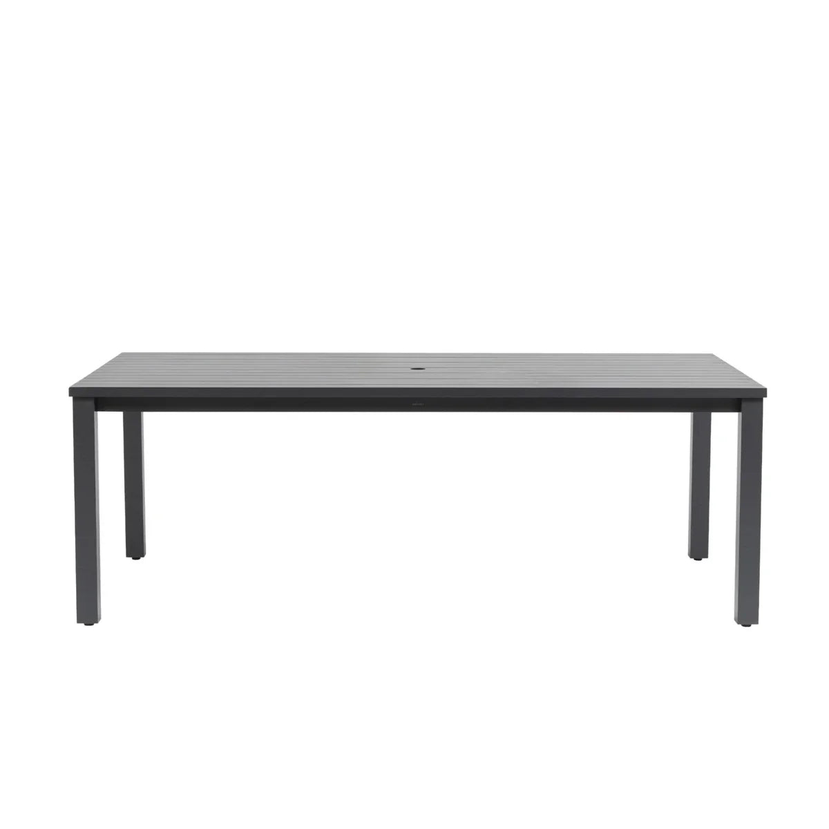 Budapest Sunbury 84" x 44" Rectangular Dining Table with Umbrella Hole