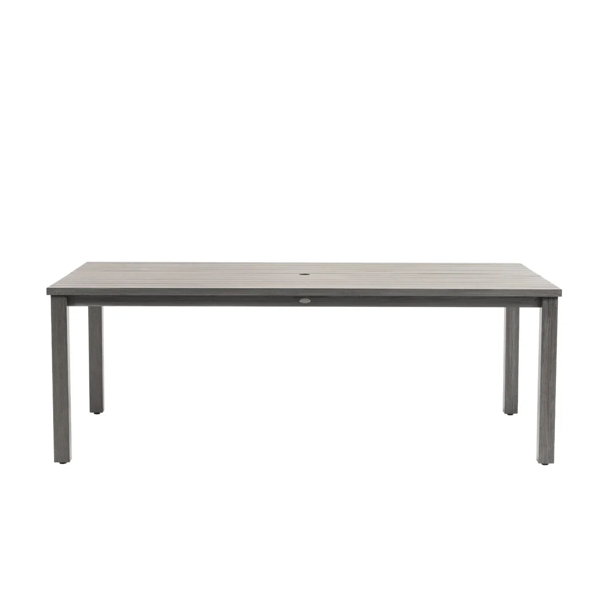 Budapest Sunbury 84" x 44" Rectangular Dining Table with Umbrella Hole