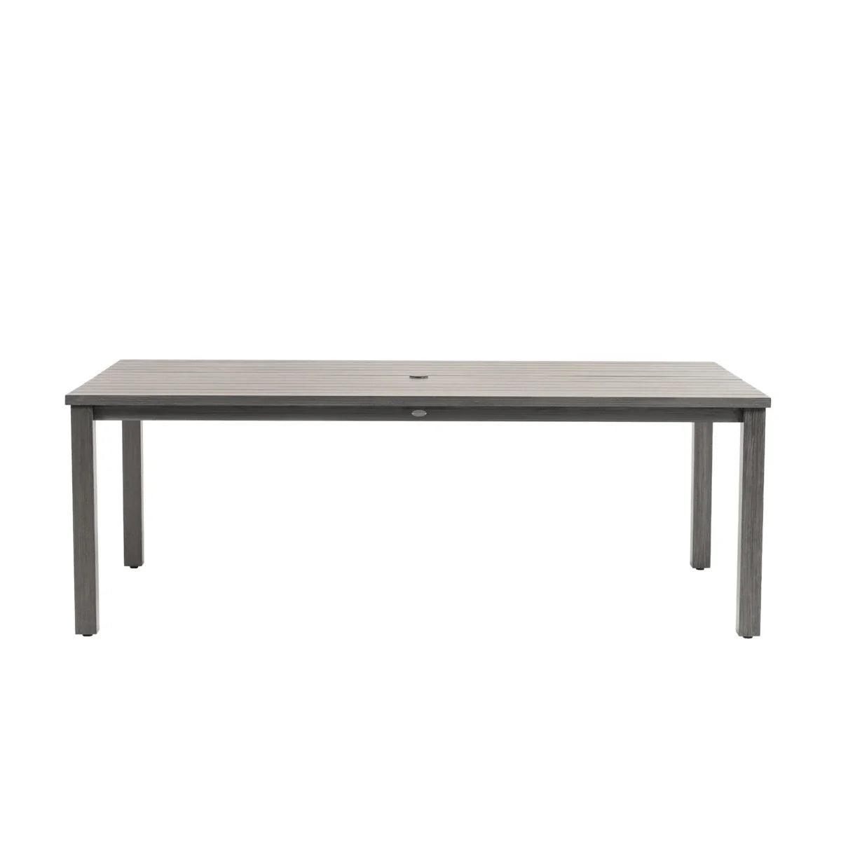 Budapest Sunbury 84" x 44" Rectangular Dining Table with Umbrella Hole