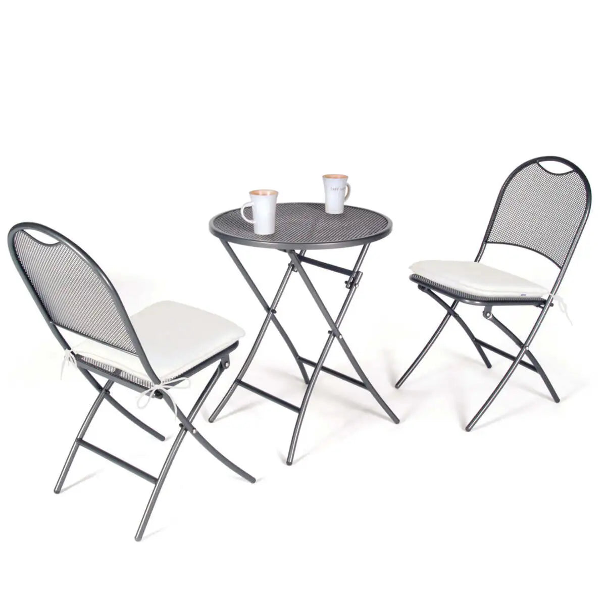 Cafe Napoli Wrought Iron 3-Piece Bistro Set