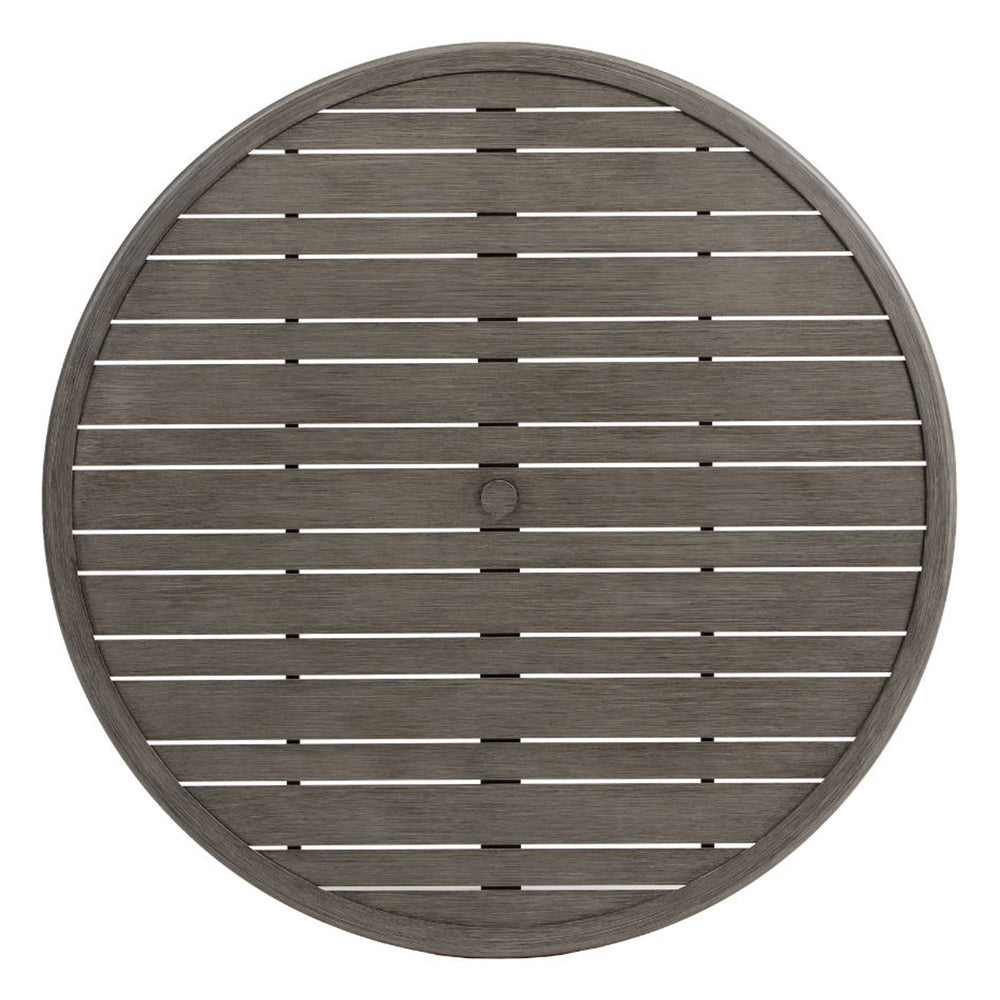 Canbria 48" Round Conversation Table with Umbrella Hole 5