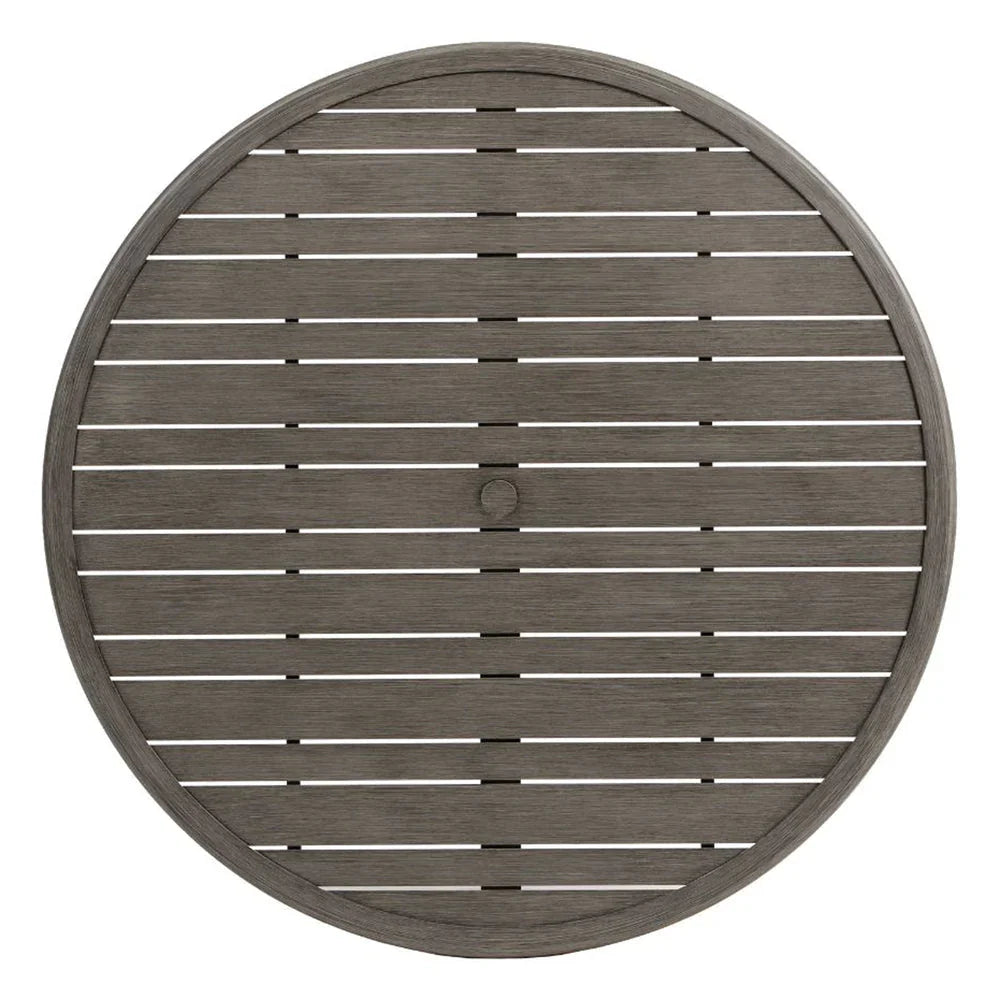 Canbria 48" Round Conversation Table with Umbrella Hole 5