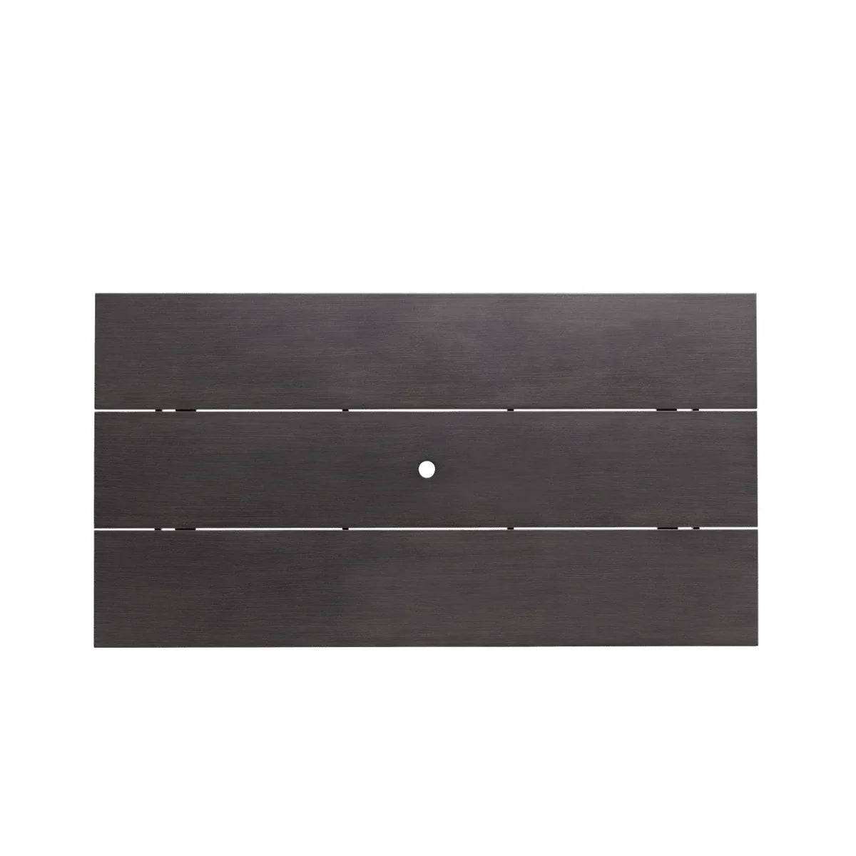 Canbria 82" x 44" Rectangular Bench Table with Umbrella Hole