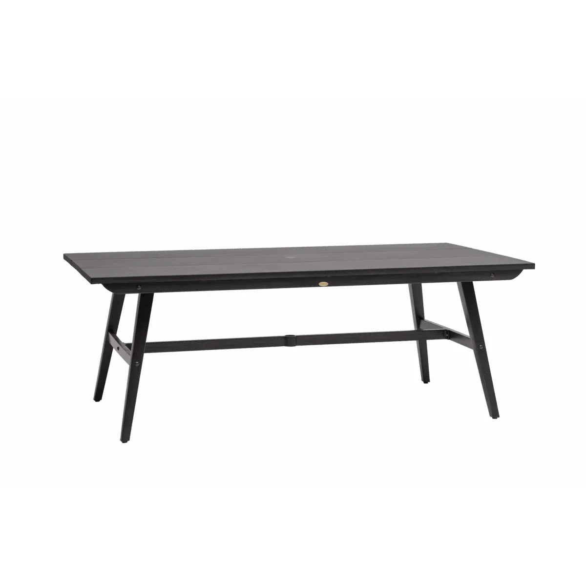 Canbria 82" x 44" Rectangular Bench Table with Umbrella Hole
