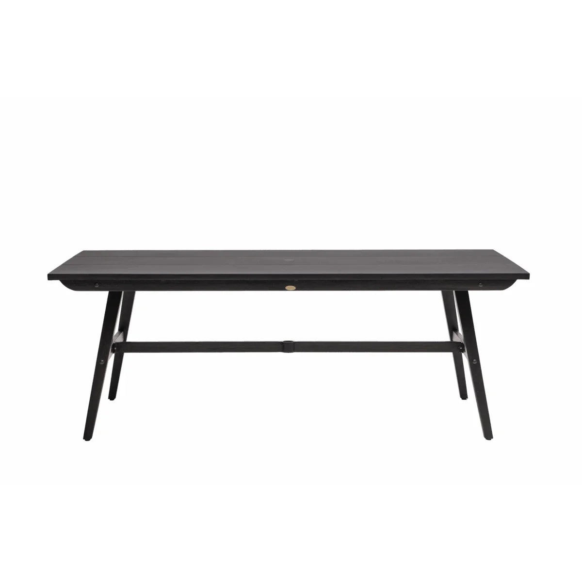 Canbria 82" x 44" Rectangular Bench Table with Umbrella Hole