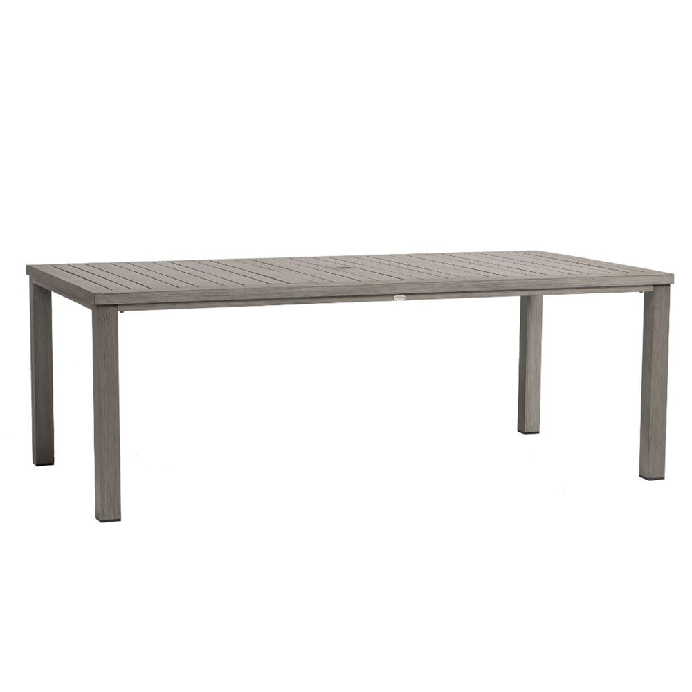 Canbria 84.25" x 44.25" Rectangular Dining Table with Umbrella Hole