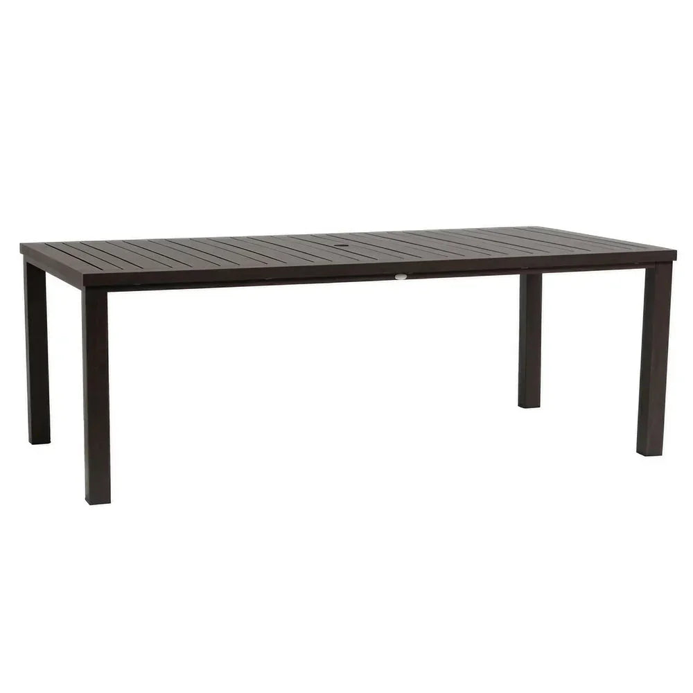 Canbria 84.25" x 44.25" Rectangular Dining Table with Umbrella Hole 1