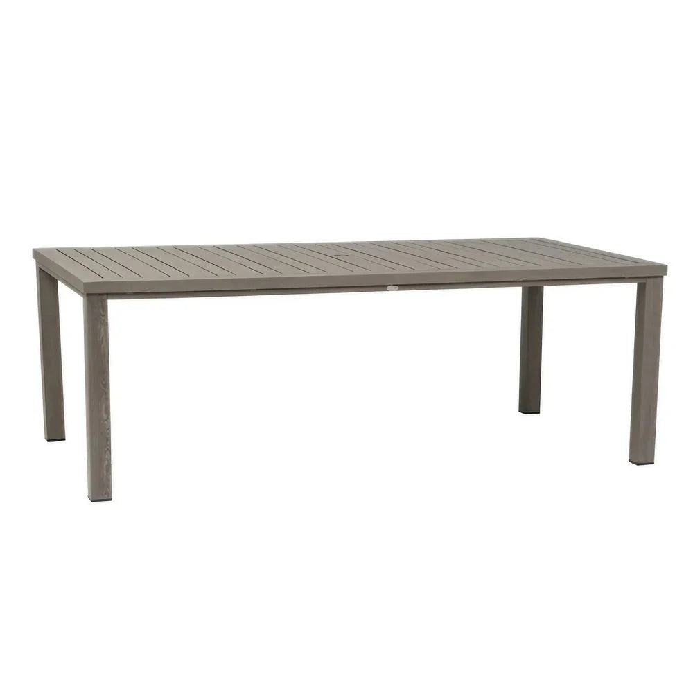 Canbria 84.25" x 44.25" Rectangular Dining Table with Umbrella Hole 2