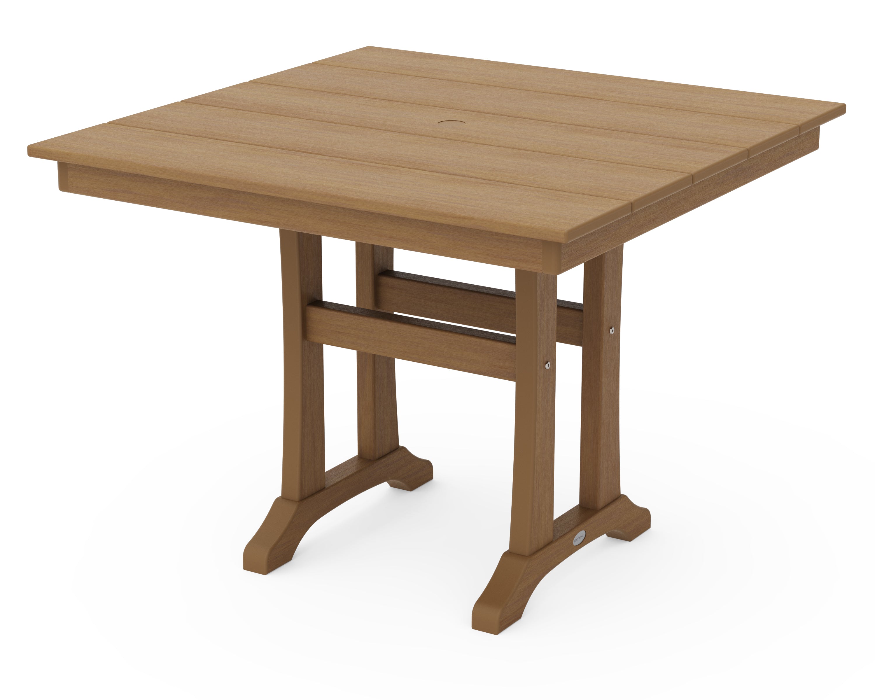 Farmhouse Trestle 37" Square Dining Table