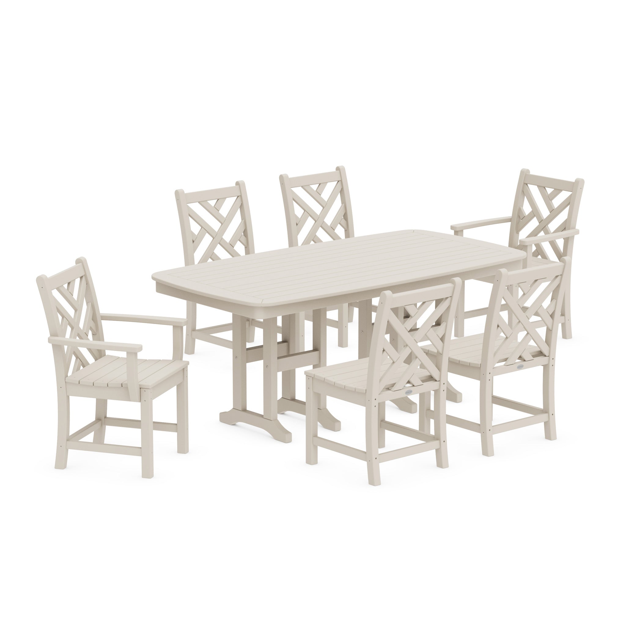 Chippendale 7-Piece Dining Set-PWS121-1-BL