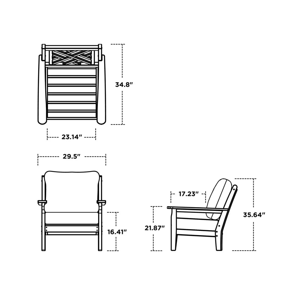 Chippendale Deep Seating Club Chair 4