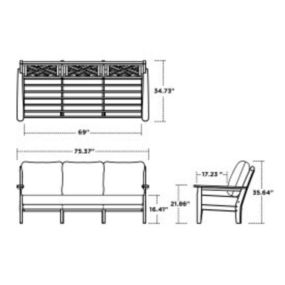 Chippendale Deep Seating Sofa 4