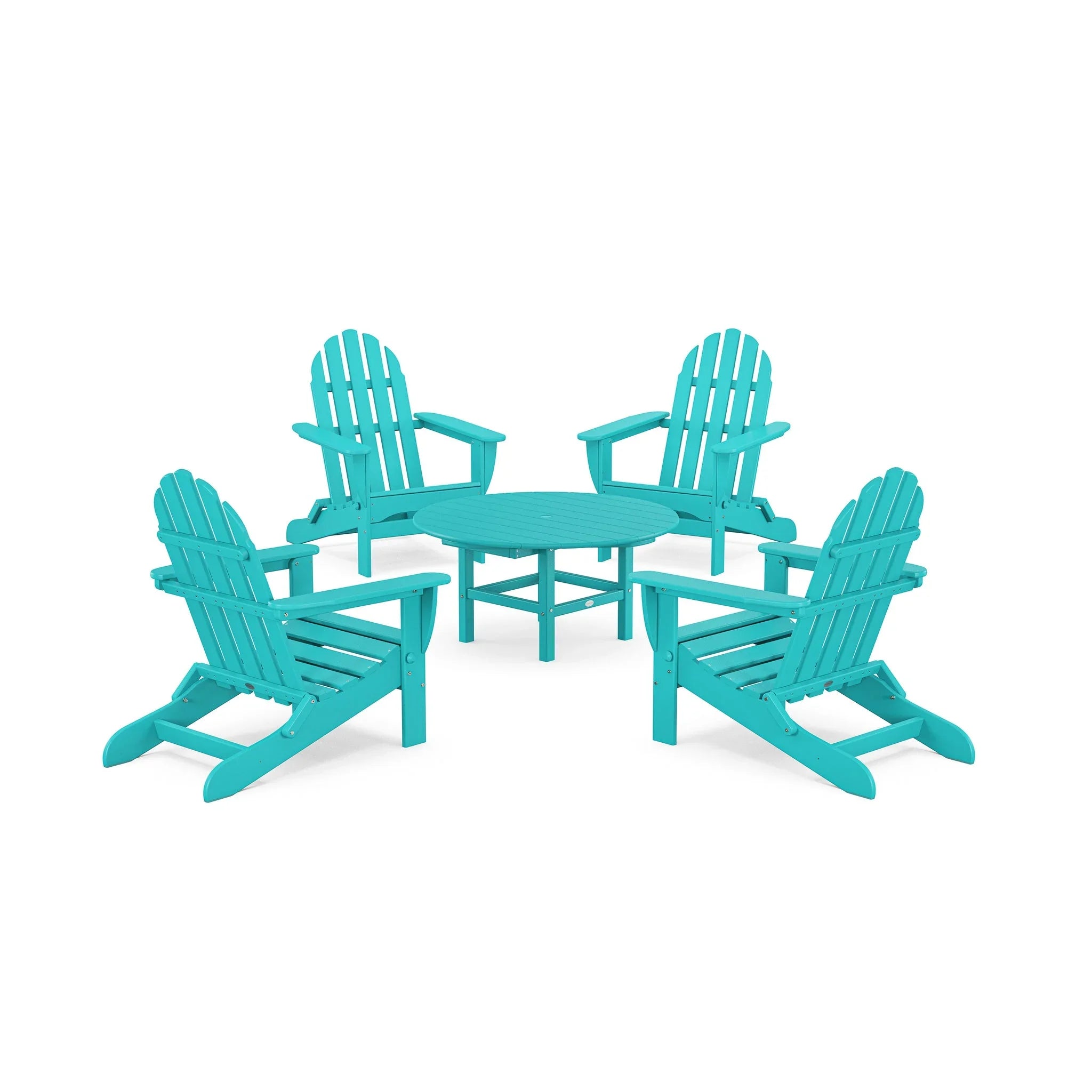 Classic Folding Adirondack 5-Piece Conversation Group 7