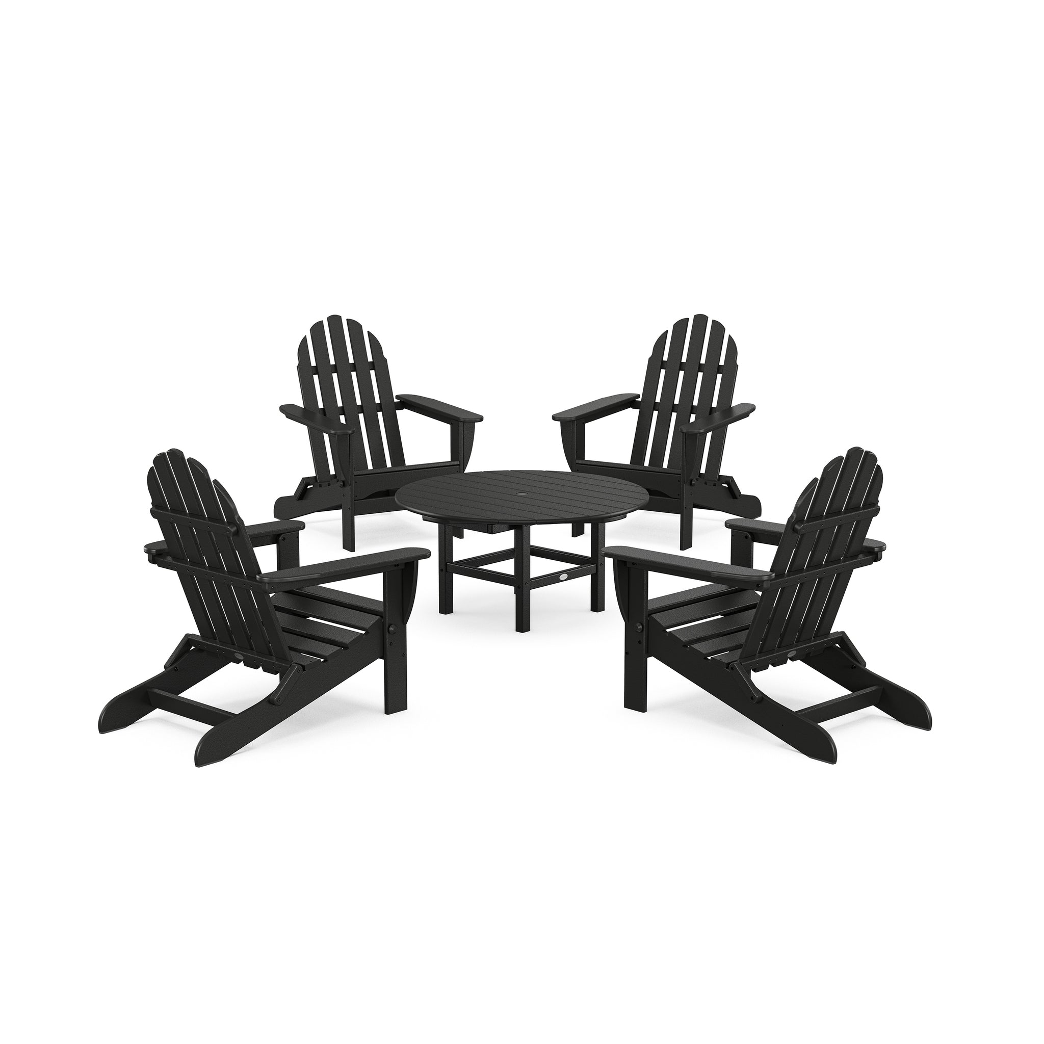 Classic Folding Adirondack 5-Piece Conversation Group