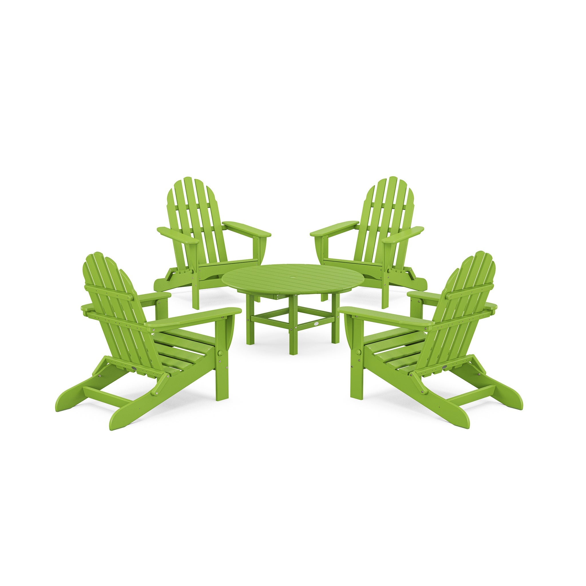 Classic Folding Adirondack 5-Piece Conversation Group 10