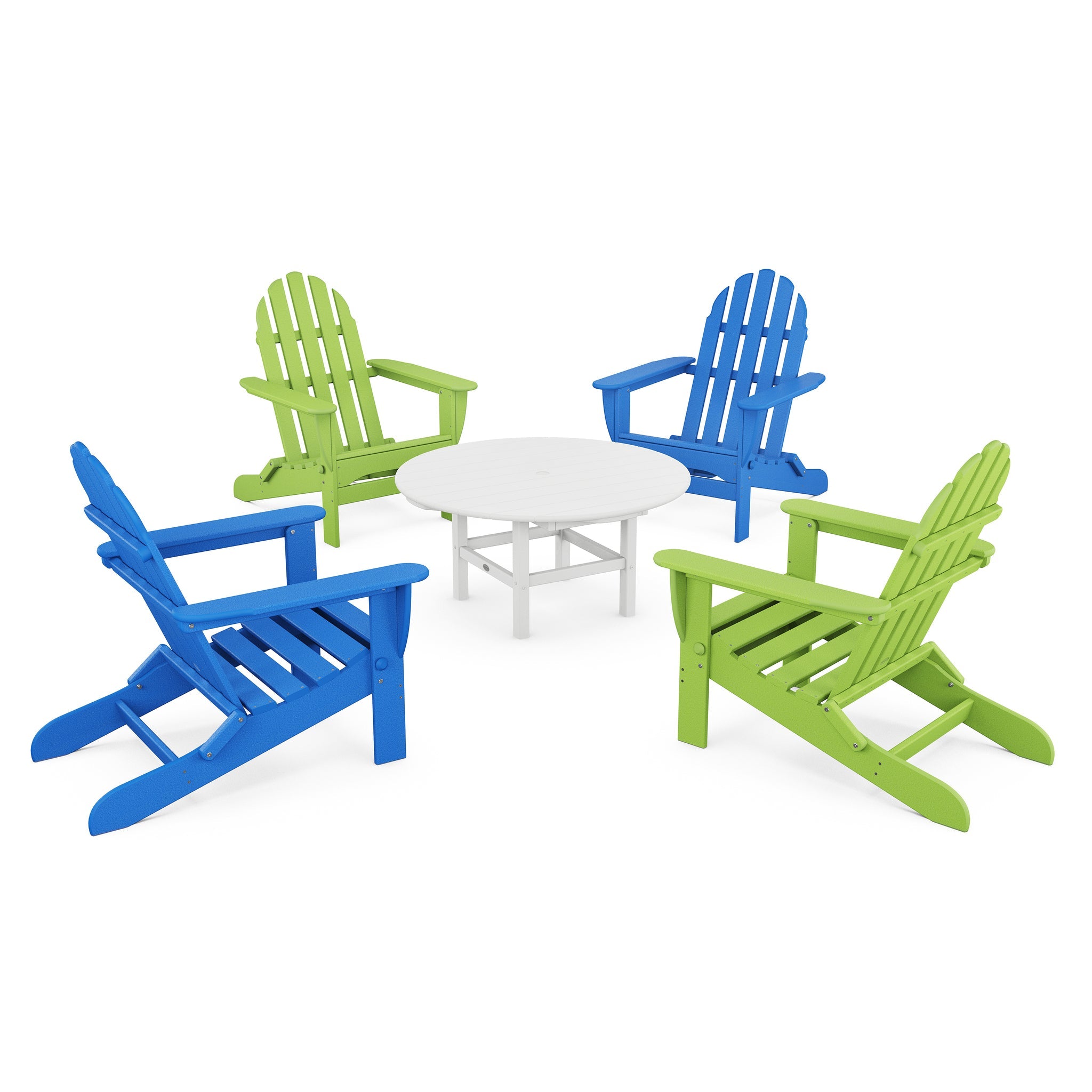 Classic Folding Adirondack 5-Piece Conversation Group 11