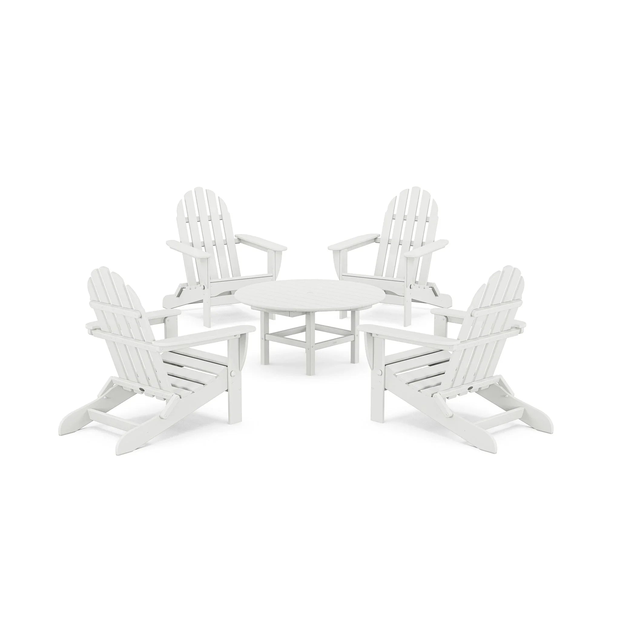 Classic Folding Adirondack 5-Piece Conversation Group 6