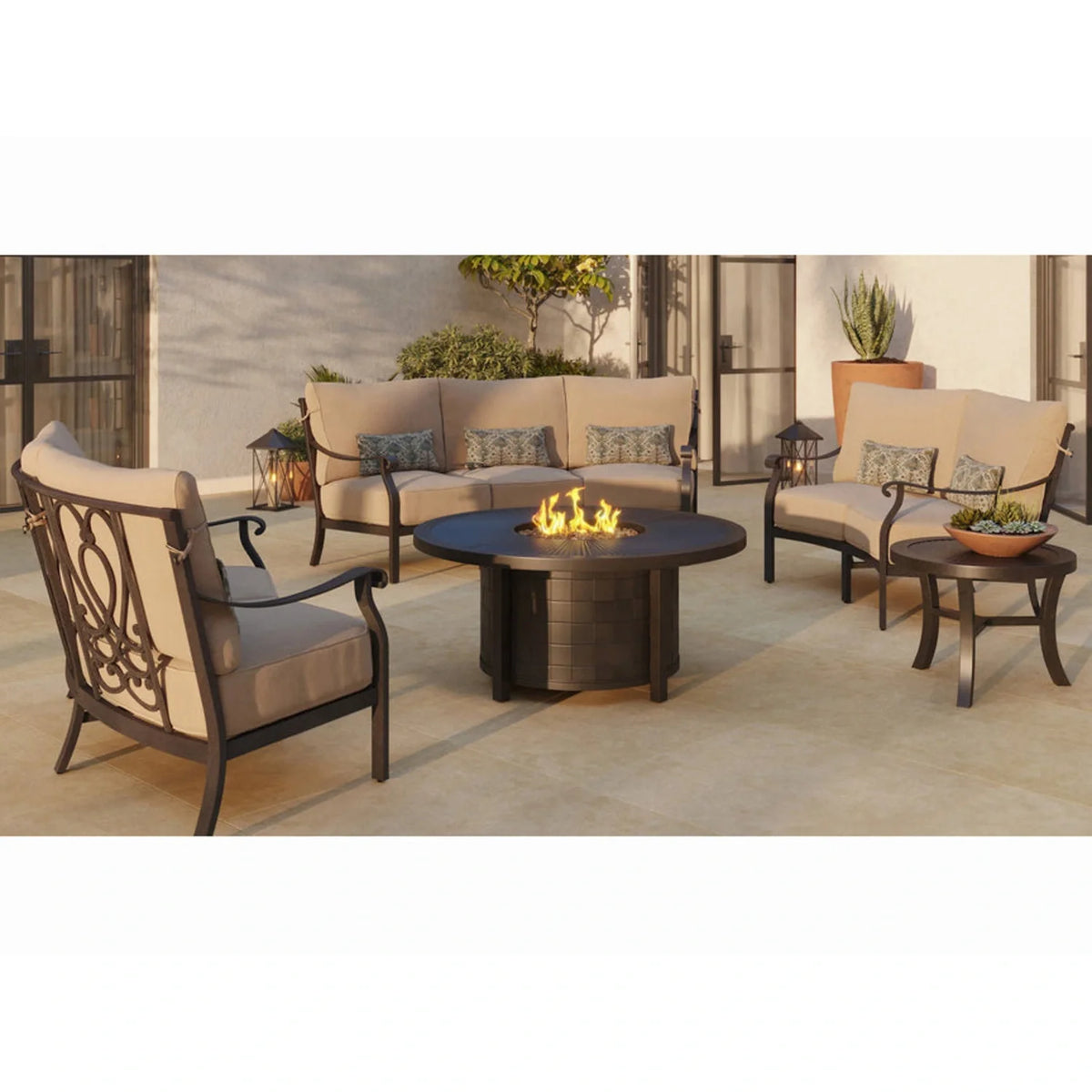 Classical 48" Round Fire Pit Table 2
