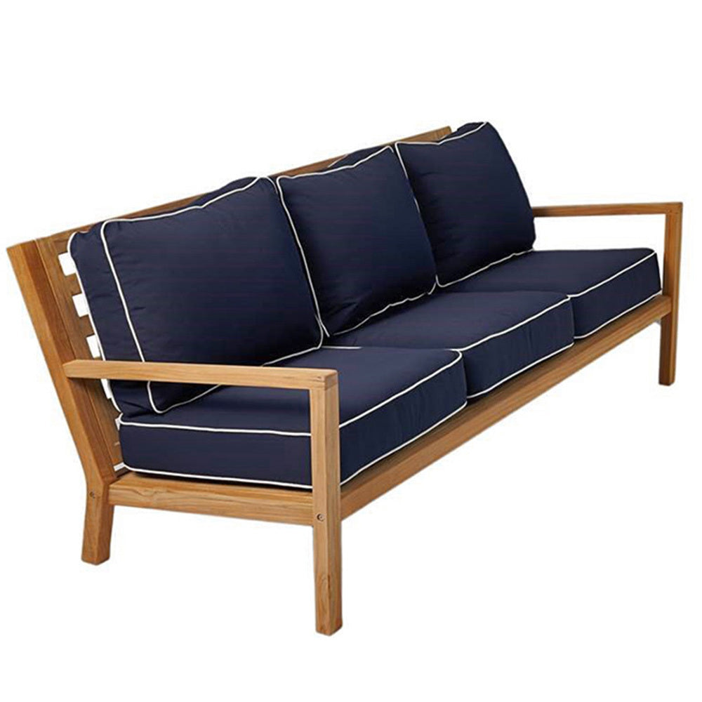 Royal Teak Coastal Cushioned Sofa