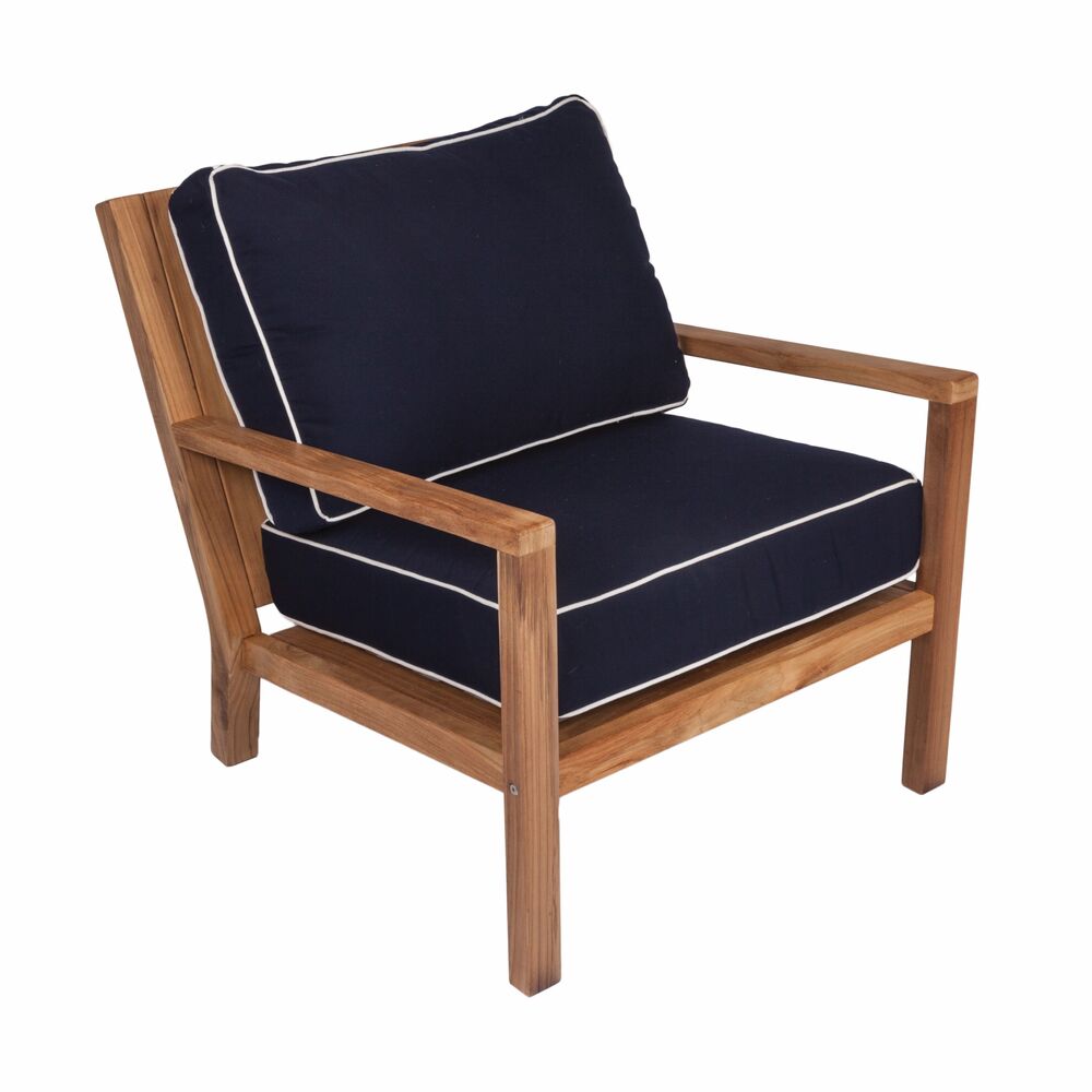 Royal Teak Coastal Cushioned Club Chair