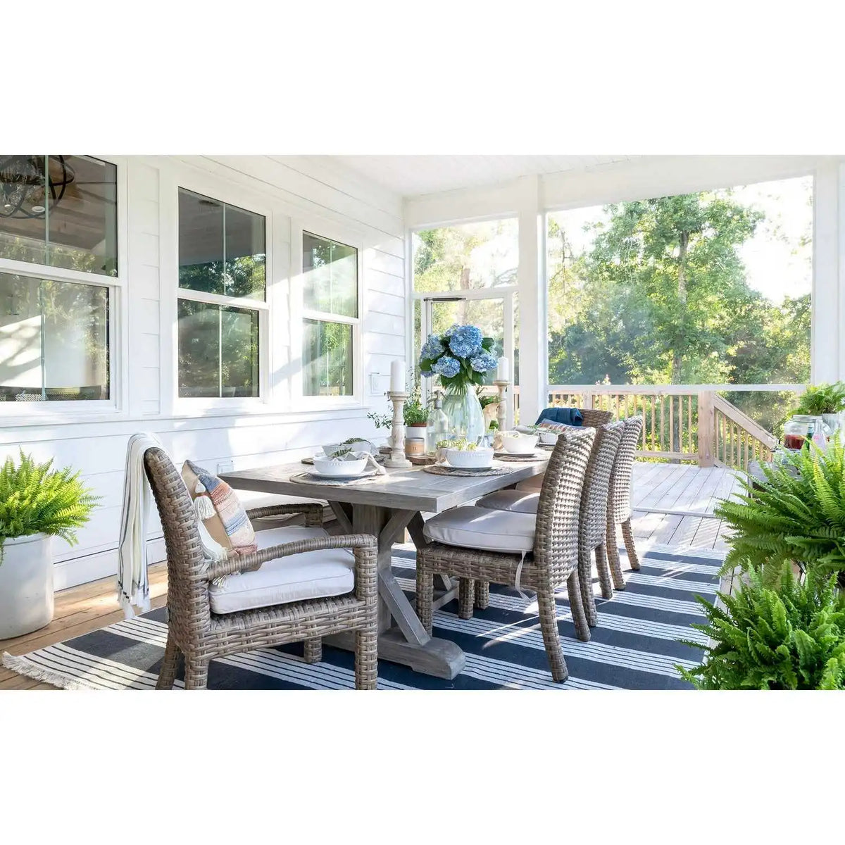Coastal 94" Rectangular Dining Table SW5501-TRD94 by Sunset West 4